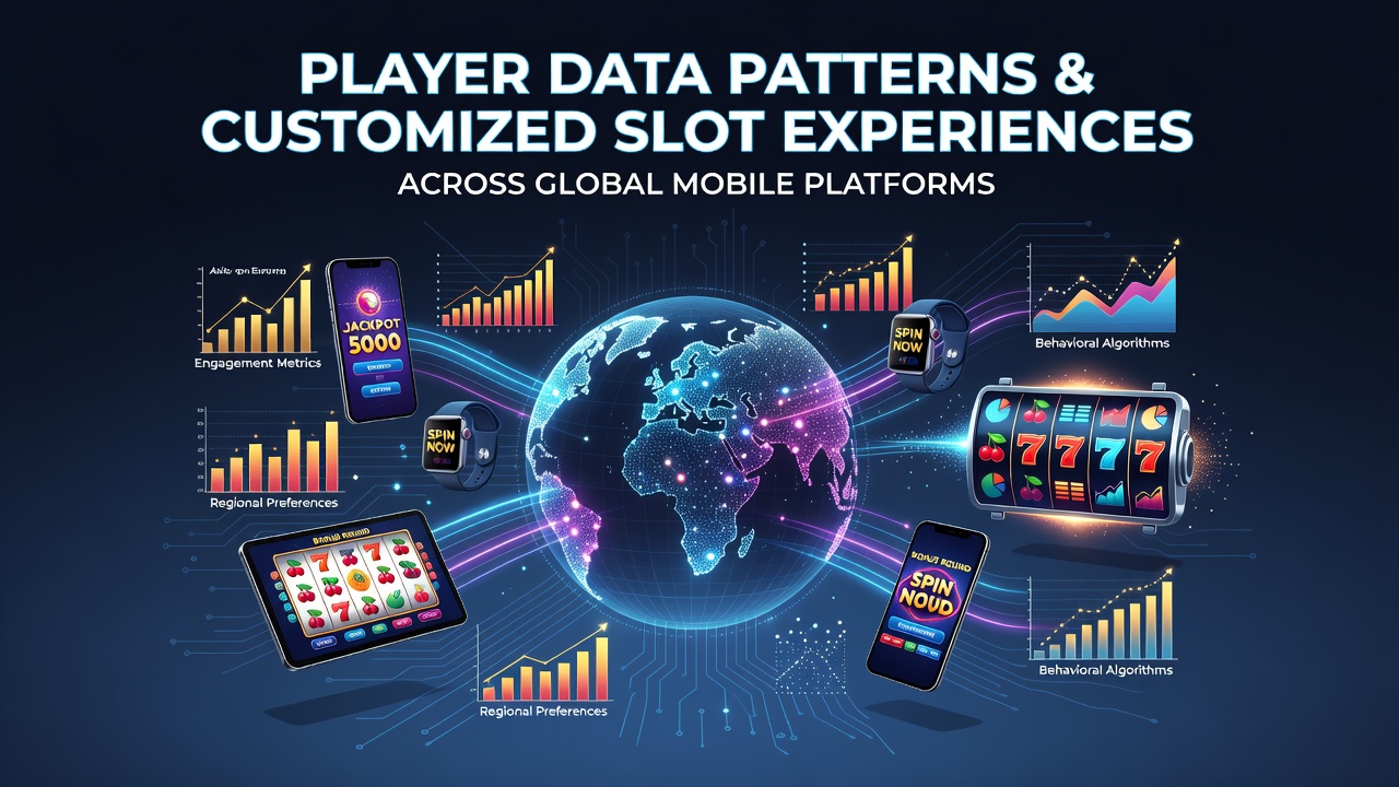 Mobile slot interface displaying personalized game elements based on player analytics